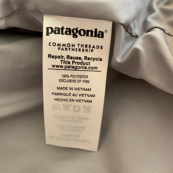 Patagonia Los Gatos Fleece Vest Size Medium Grey Womens Full Zip - Picture 11 of 15